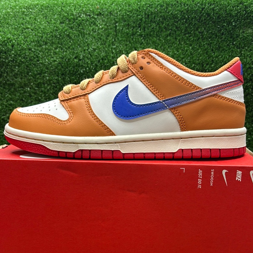 Nike Orange and Blue Sneakers
